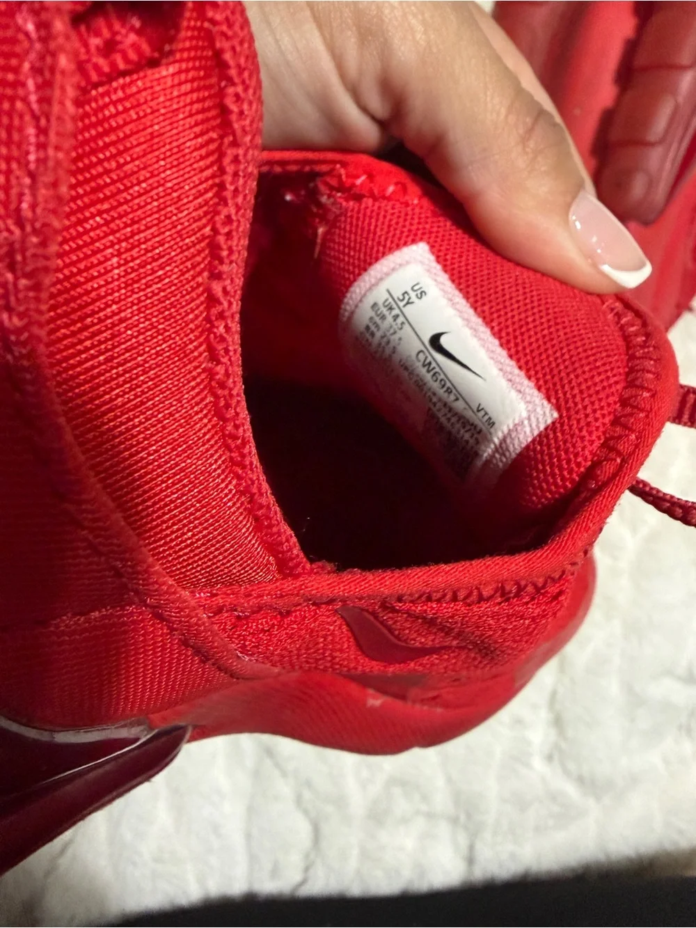 Nike Kids Red Mesh Training Sneakers
